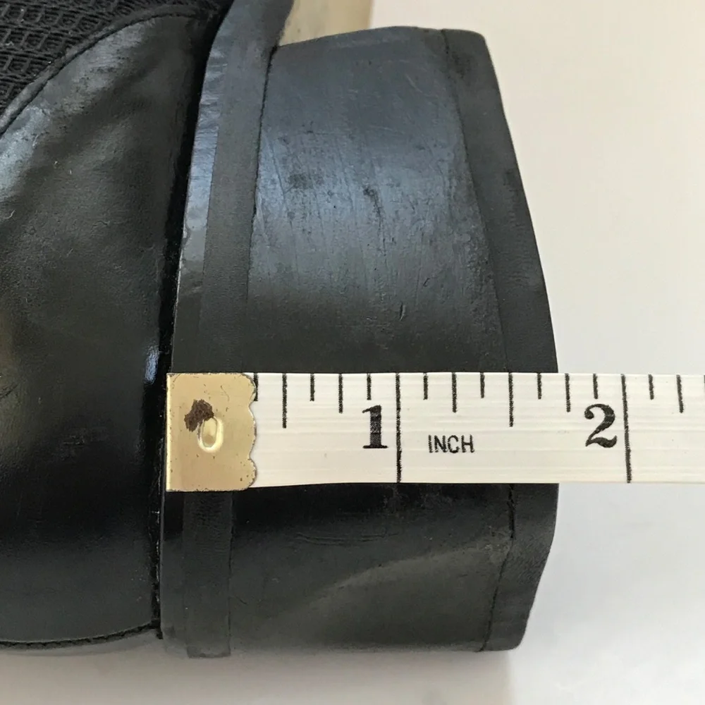 DONALD J. PLINER Black Loafer Chunky Heel Square Toe Women’s Size 6.5